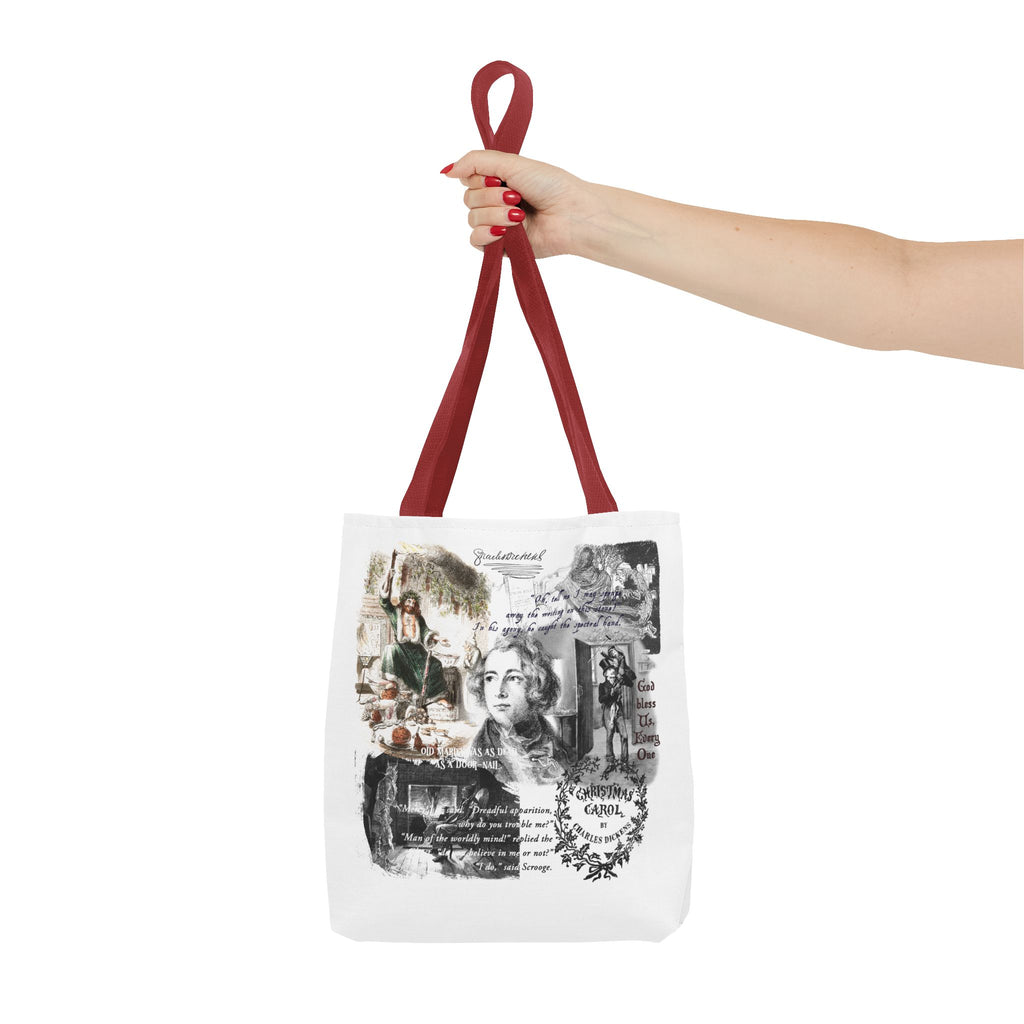 Classic Christmas Carol Collage Tote Bag