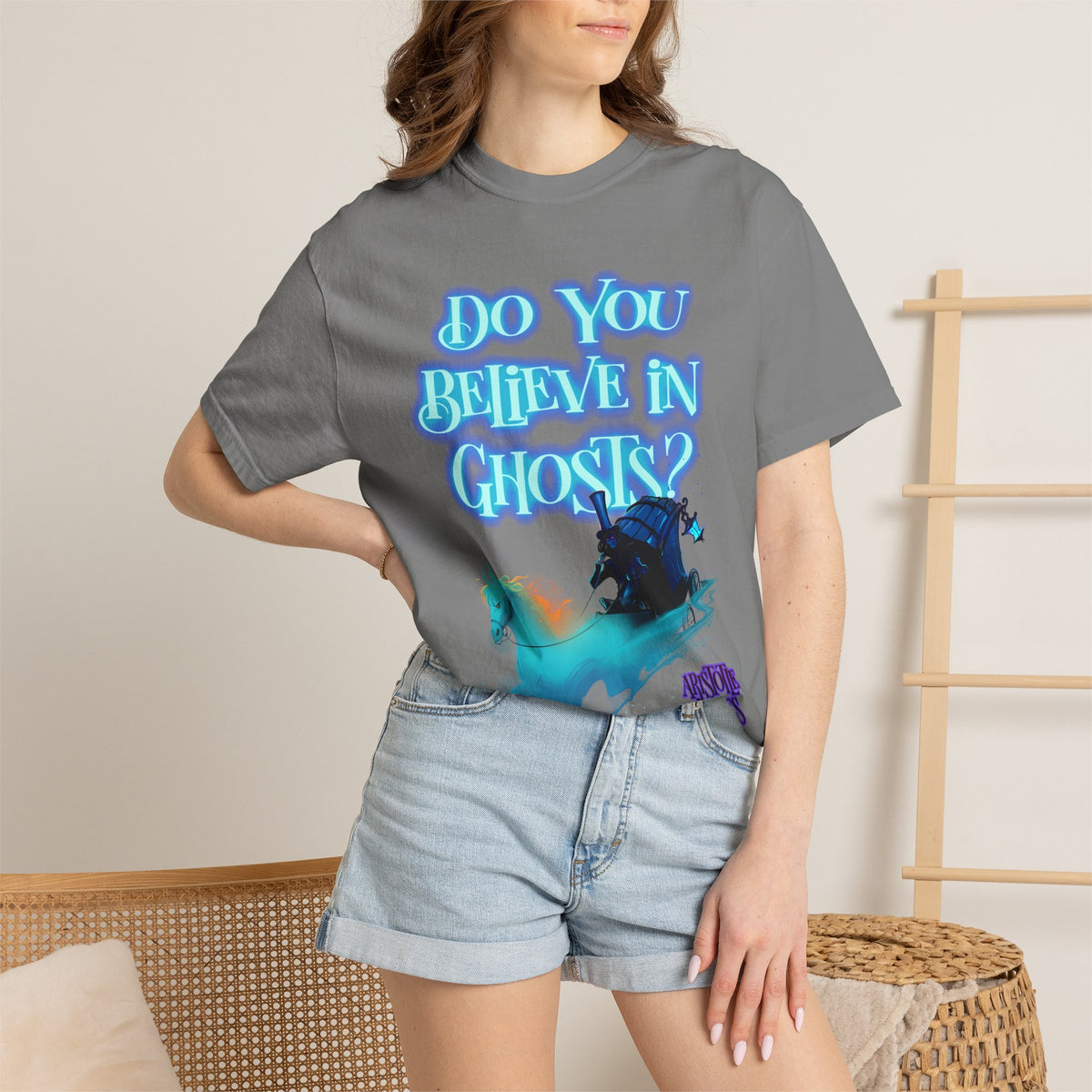 Do You Believe in Ghosts? Phantom Funeral Coach Graphic T-Shirt