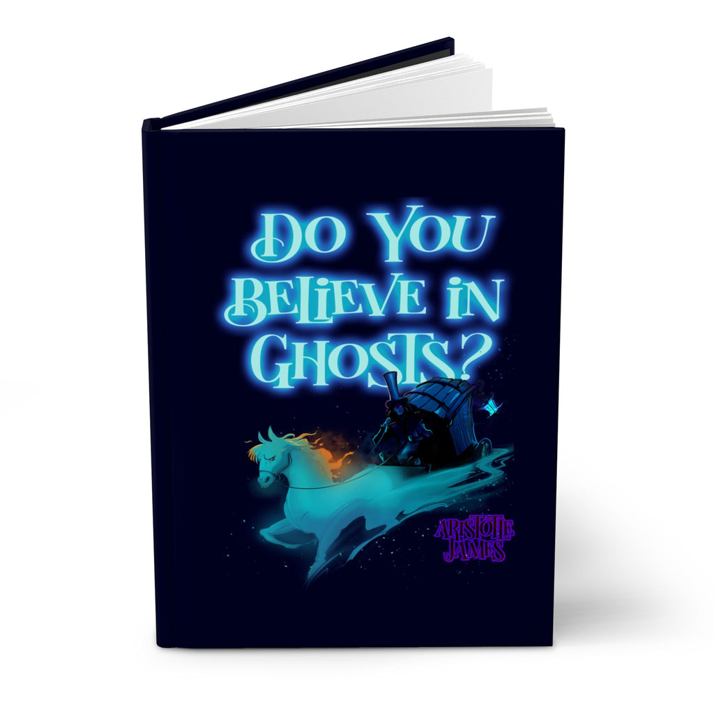 Do You Believe in Ghosts? Spooky Neon Phantom Coach Hardcover Journal
