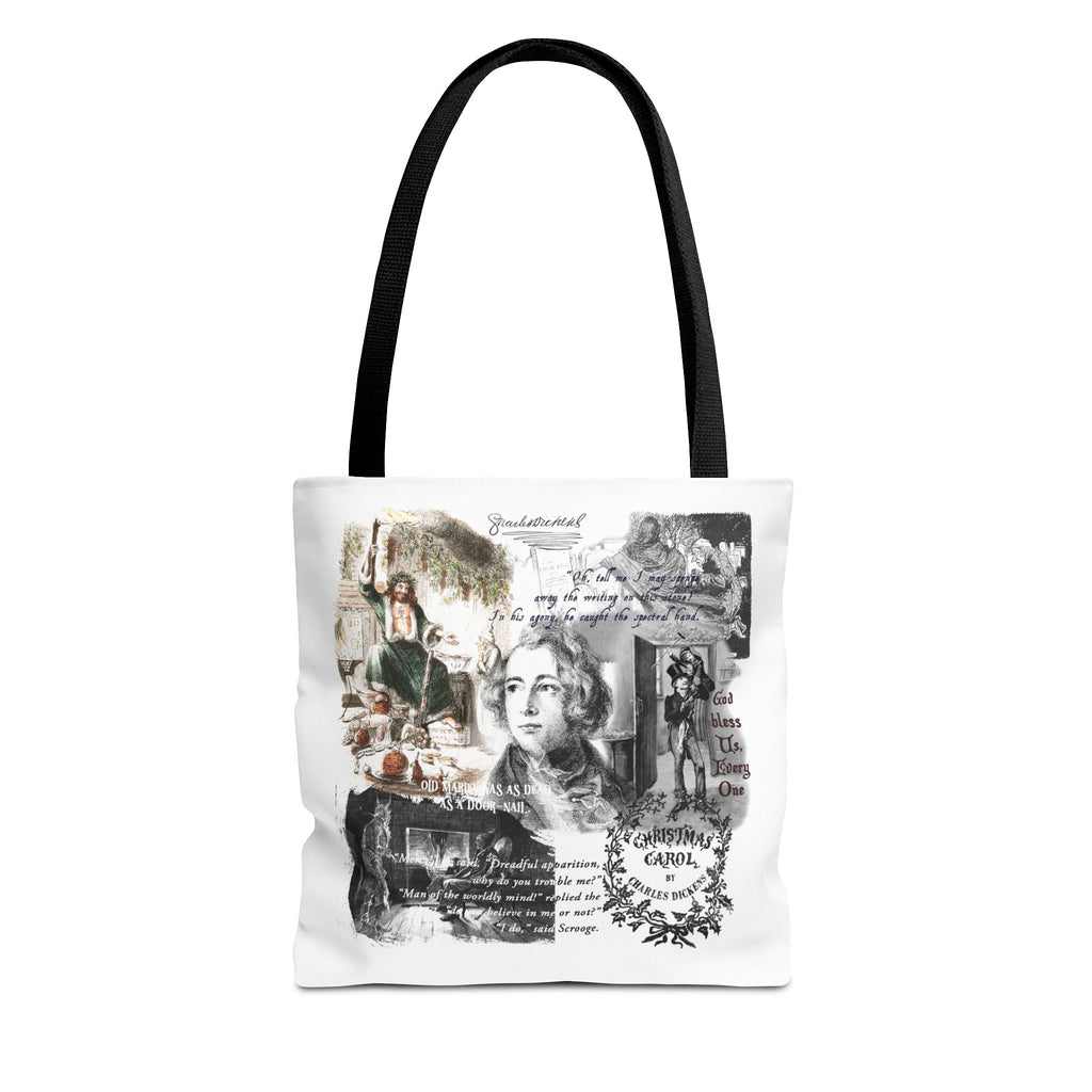 Classic Christmas Carol Collage Tote Bag
