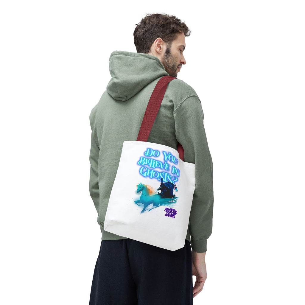 Do You Believe in Ghosts? Tote Bag, Spooky Fantasy Ghost Tote