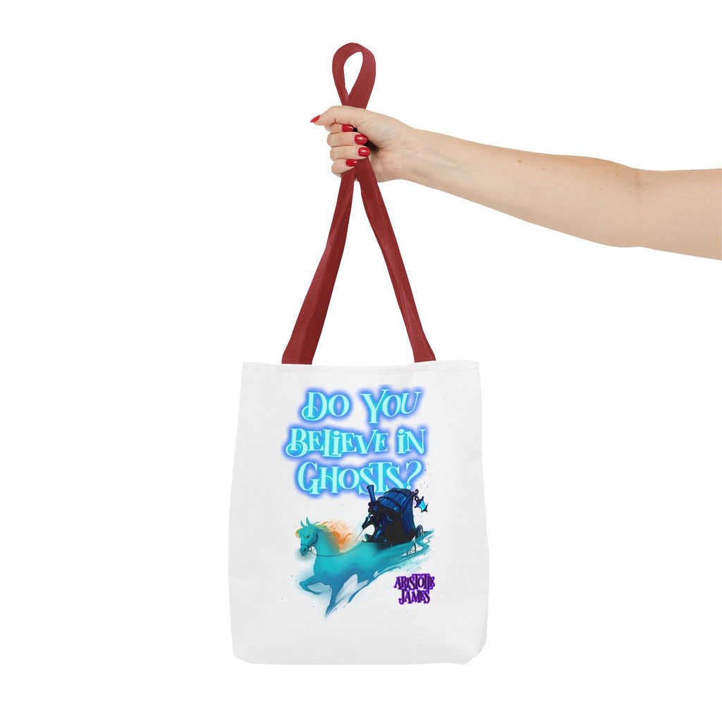 Do You Believe in Ghosts? Tote Bag, Spooky Fantasy Ghost Tote