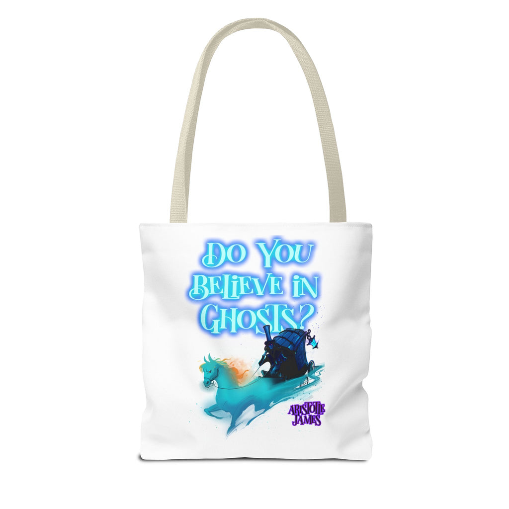 Do You Believe in Ghosts? Tote Bag, Spooky Fantasy Ghost Tote