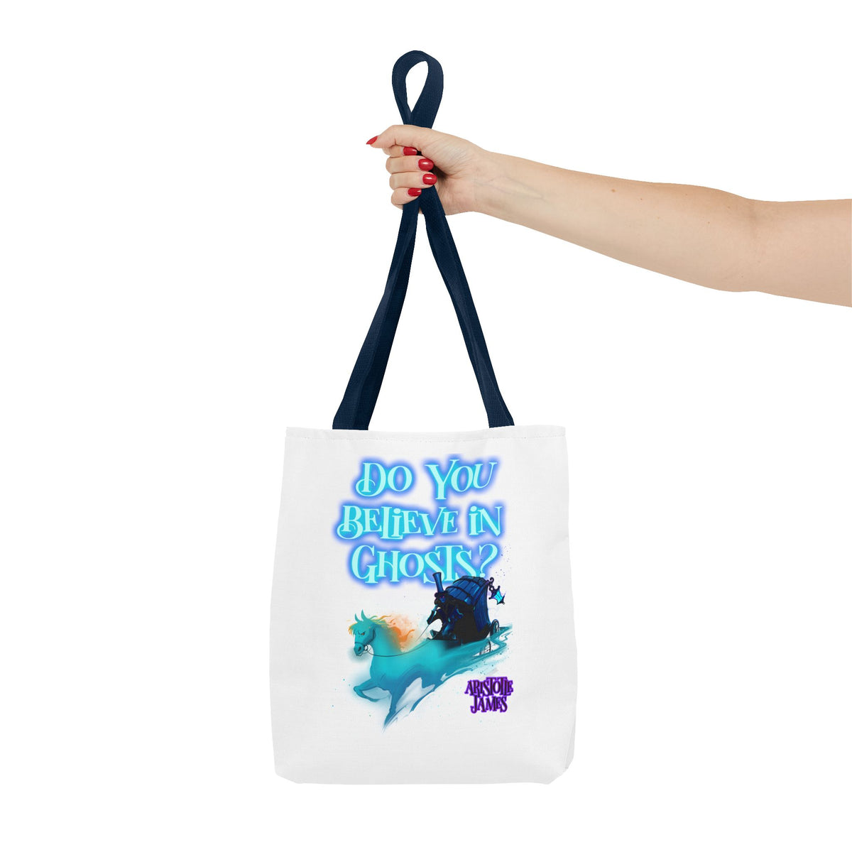 Do You Believe in Ghosts? Tote Bag, Spooky Fantasy Ghost Tote