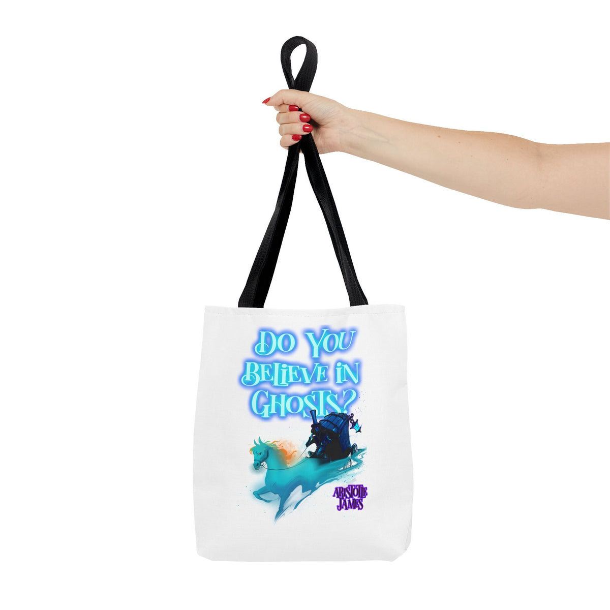 Do You Believe in Ghosts? Tote Bag, Spooky Fantasy Ghost Tote