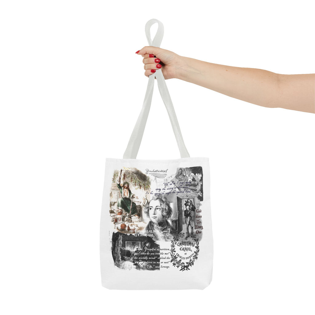 Classic Christmas Carol Collage Tote Bag