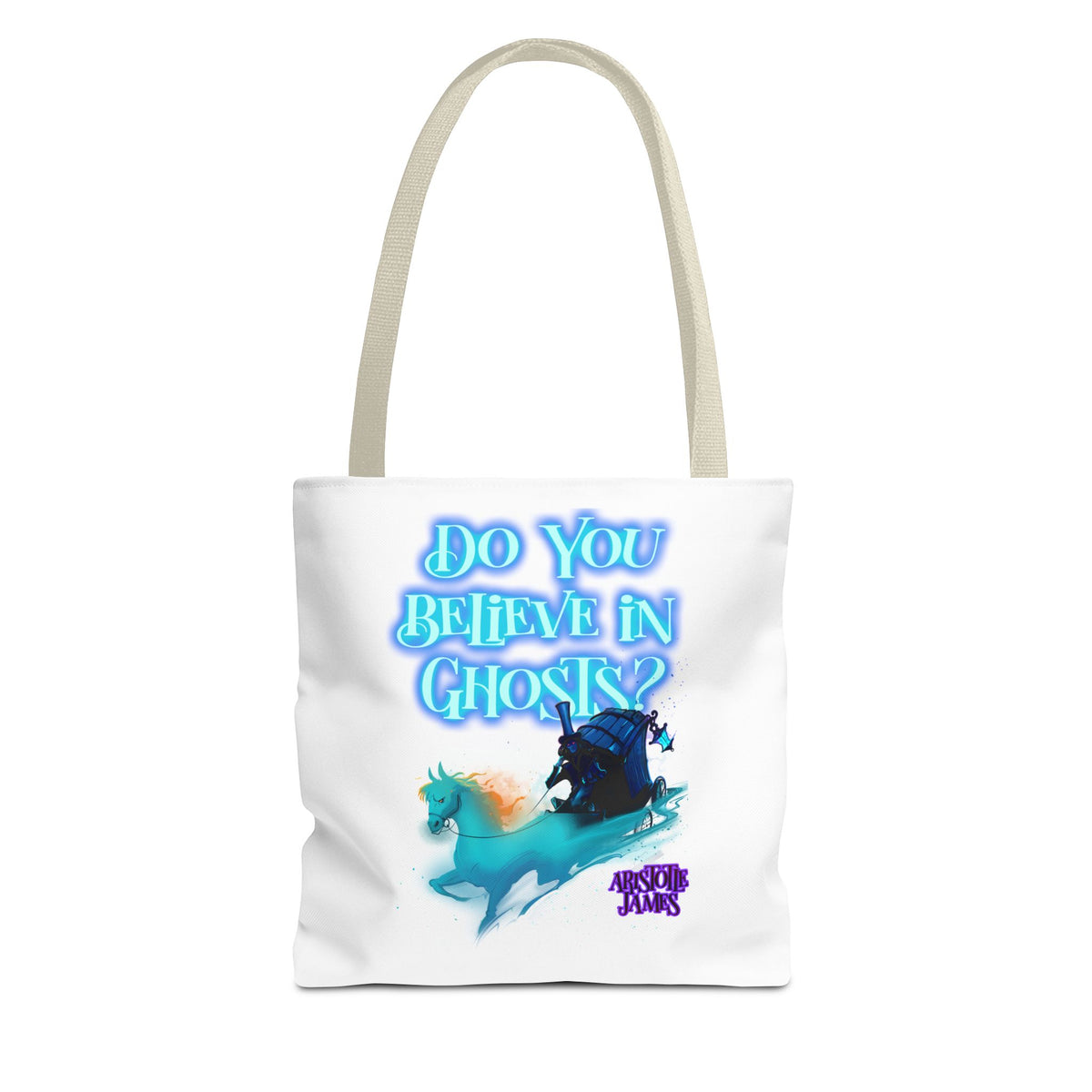 Do You Believe in Ghosts? Tote Bag, Spooky Fantasy Ghost Tote