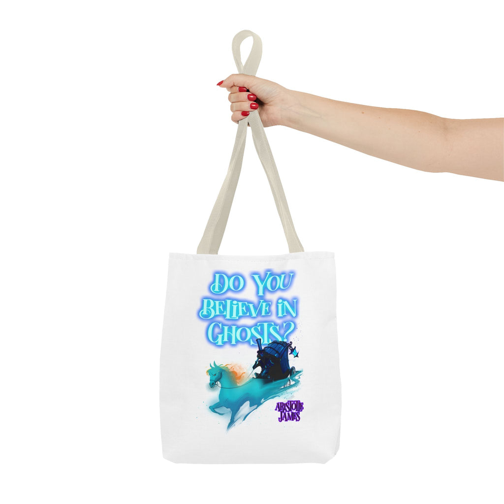 Do You Believe in Ghosts? Tote Bag, Spooky Fantasy Ghost Tote