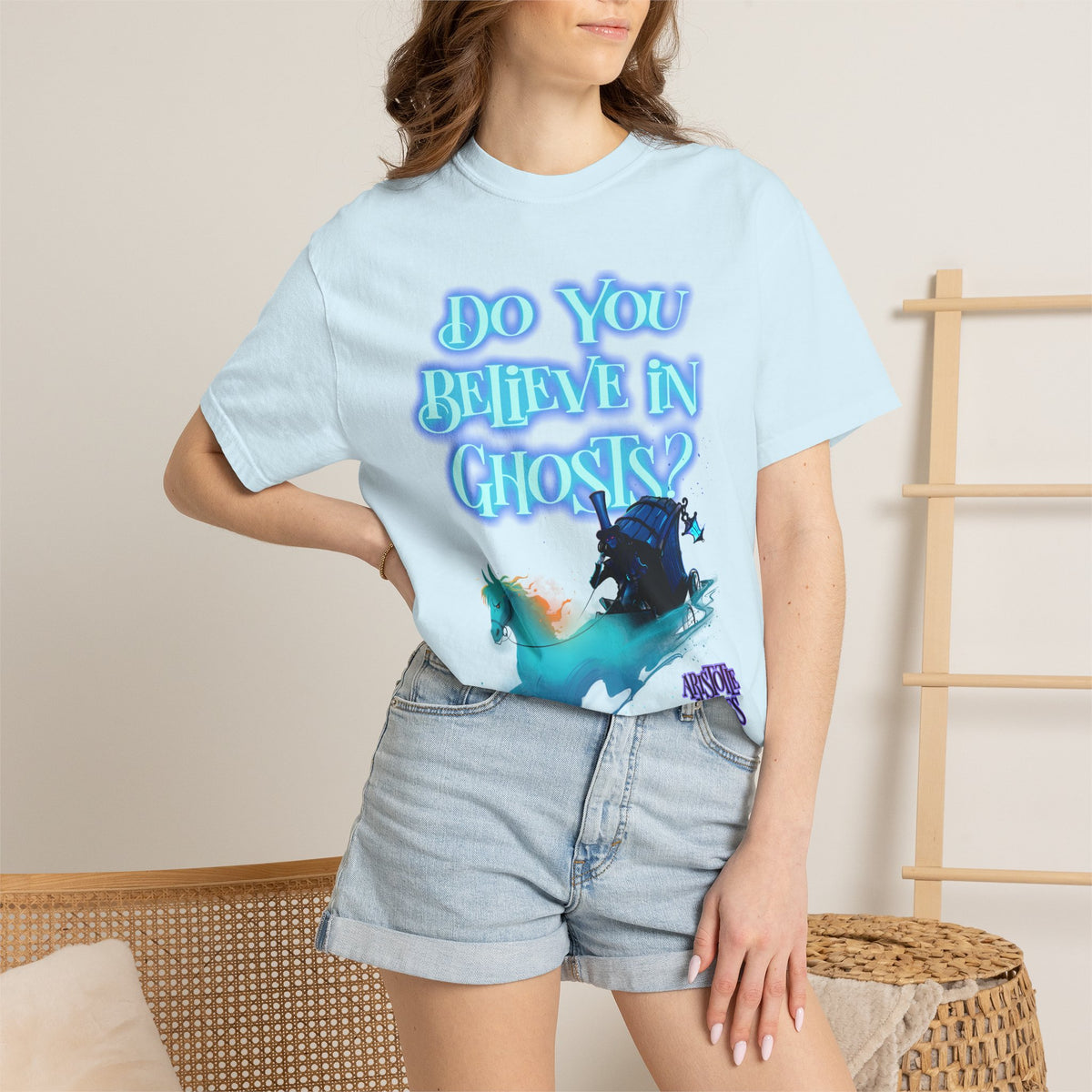 Do You Believe in Ghosts? Phantom Funeral Coach Graphic T-Shirt