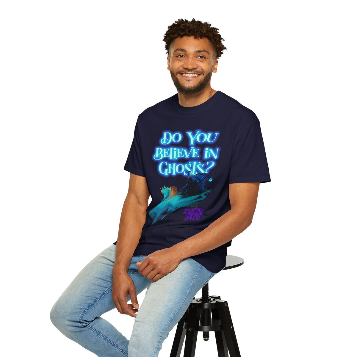 Do You Believe in Ghosts? Phantom Funeral Coach Graphic T-Shirt