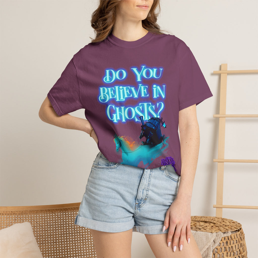Do You Believe in Ghosts? Phantom Funeral Coach Graphic T-Shirt