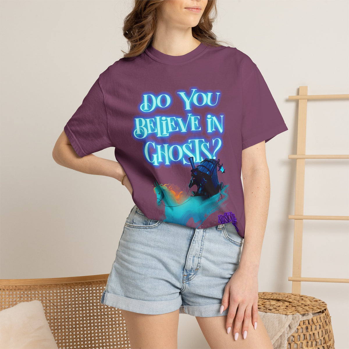 Do You Believe in Ghosts? Phantom Funeral Coach Graphic T-Shirt