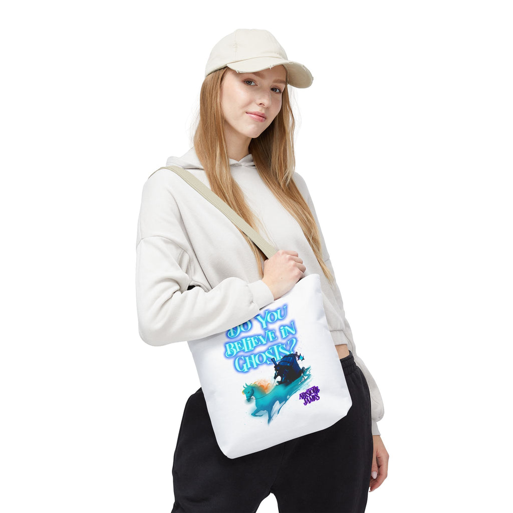 Do You Believe in Ghosts? Tote Bag, Spooky Fantasy Ghost Tote