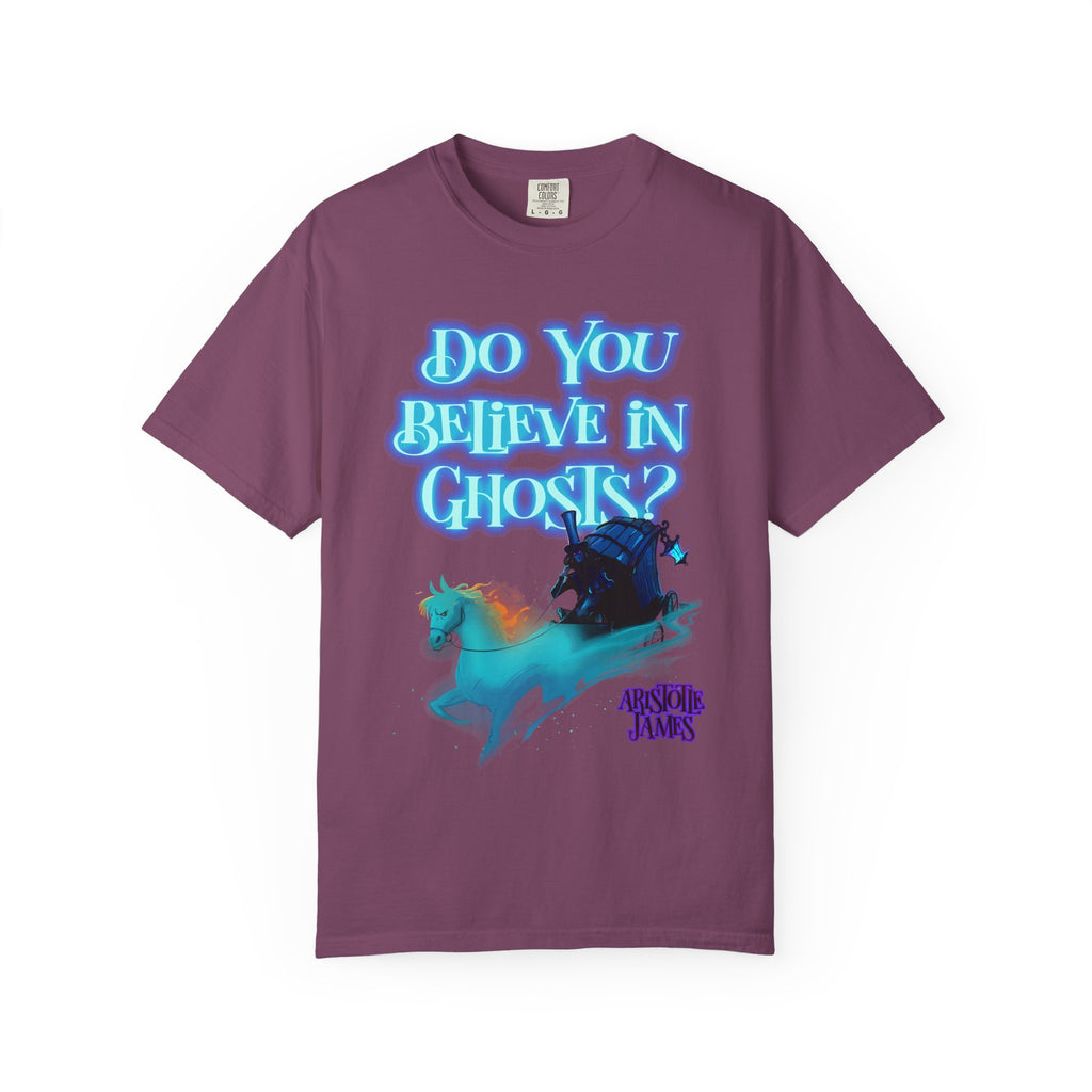 Do You Believe in Ghosts? Phantom Funeral Coach Graphic T-Shirt