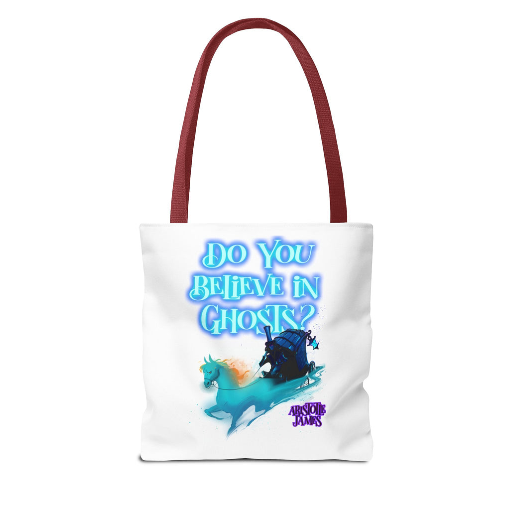 Do You Believe in Ghosts? Tote Bag, Spooky Fantasy Ghost Tote