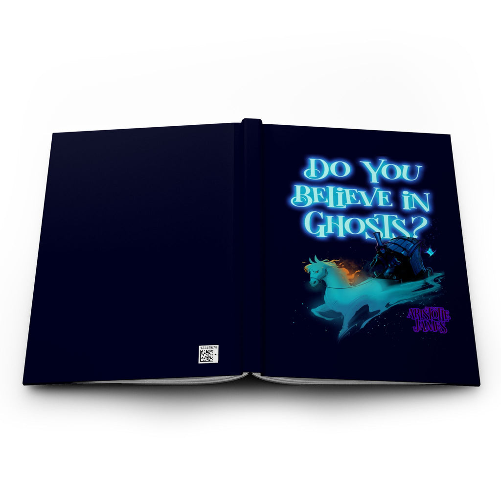 Do You Believe in Ghosts? Spooky Neon Phantom Coach Hardcover Journal