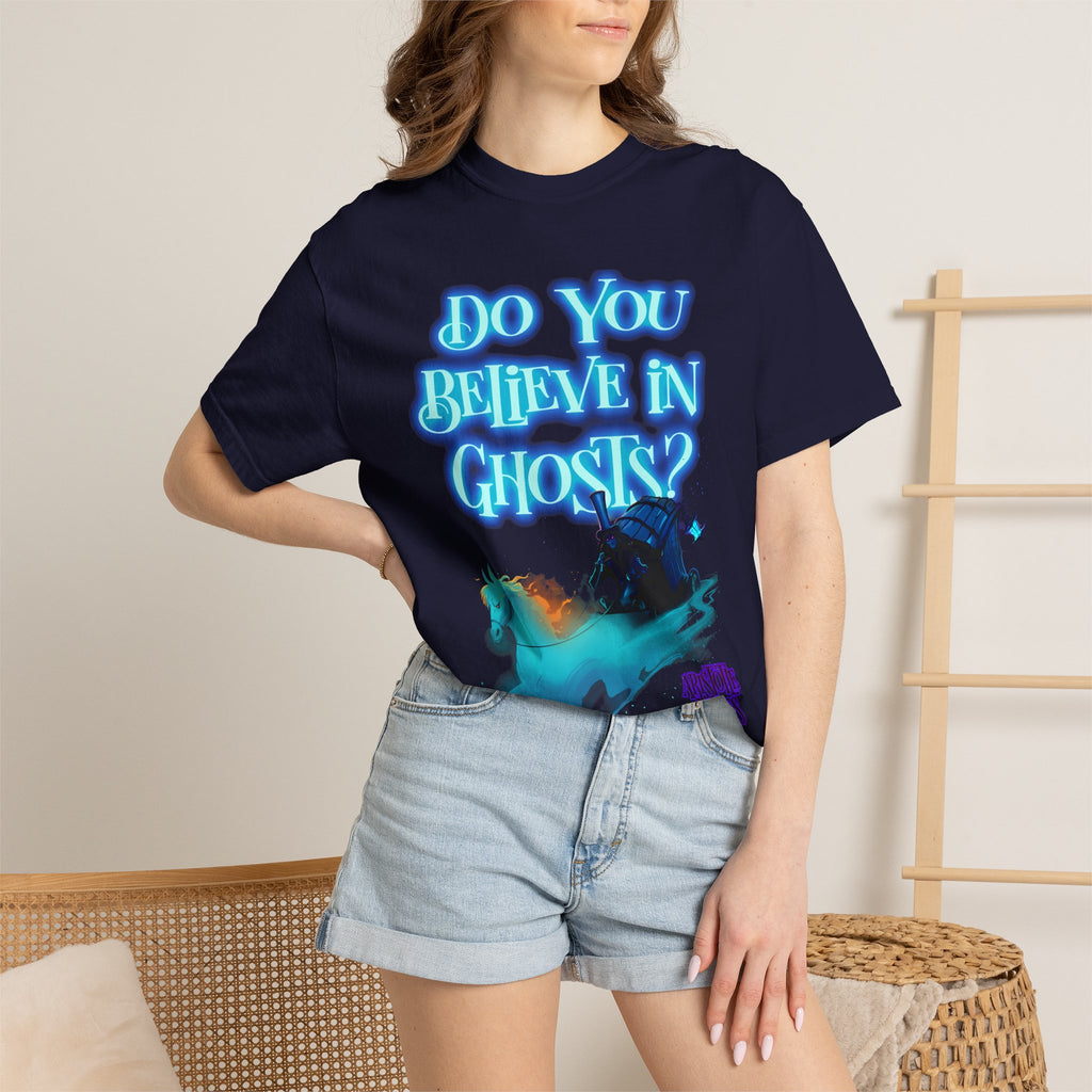 Do You Believe in Ghosts? Phantom Funeral Coach Graphic T-Shirt