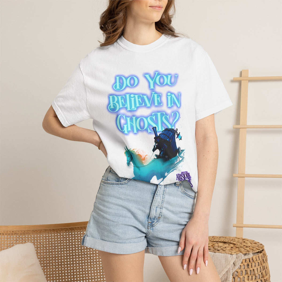 Do You Believe in Ghosts? Phantom Funeral Coach Graphic T-Shirt