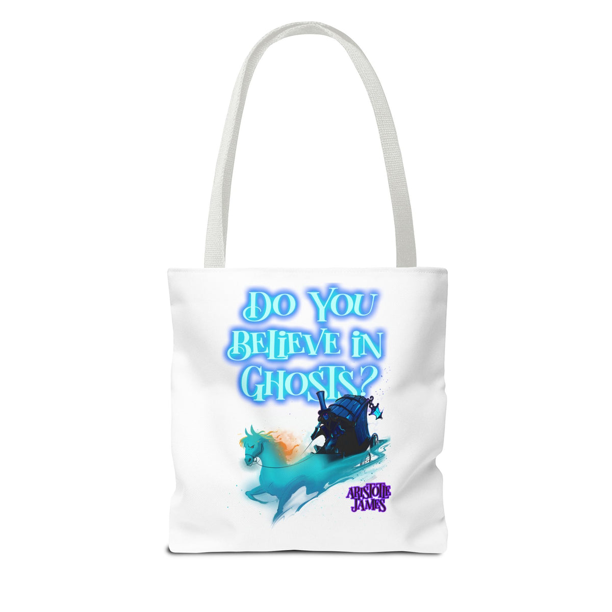 Do You Believe in Ghosts? Tote Bag, Spooky Fantasy Ghost Tote