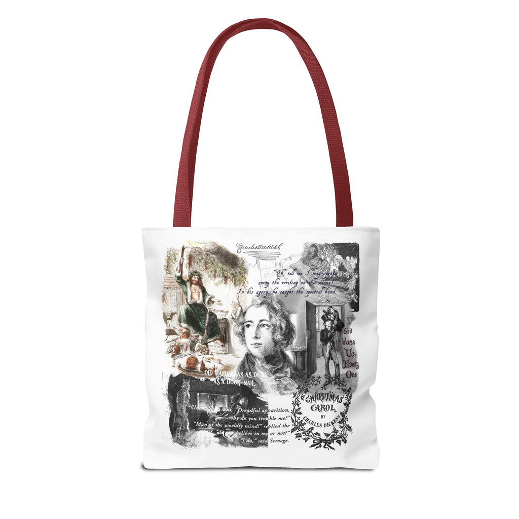 Classic Christmas Carol Collage Tote Bag