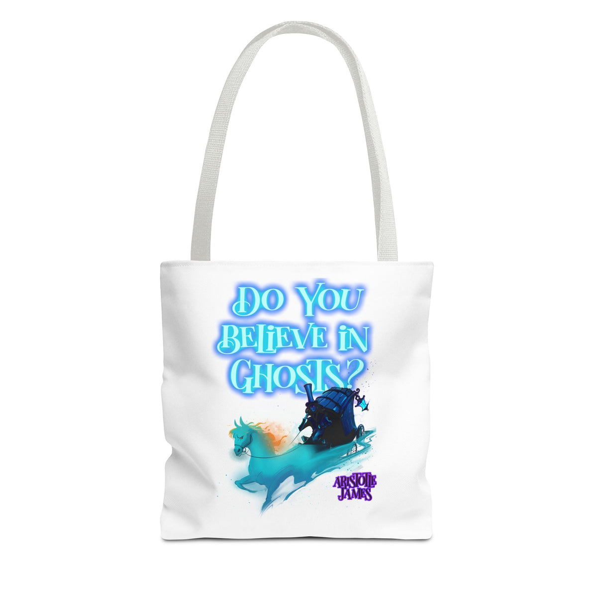 Do You Believe in Ghosts? Tote Bag, Spooky Fantasy Ghost Tote