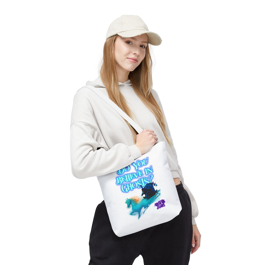 Do You Believe in Ghosts? Tote Bag, Spooky Fantasy Ghost Tote