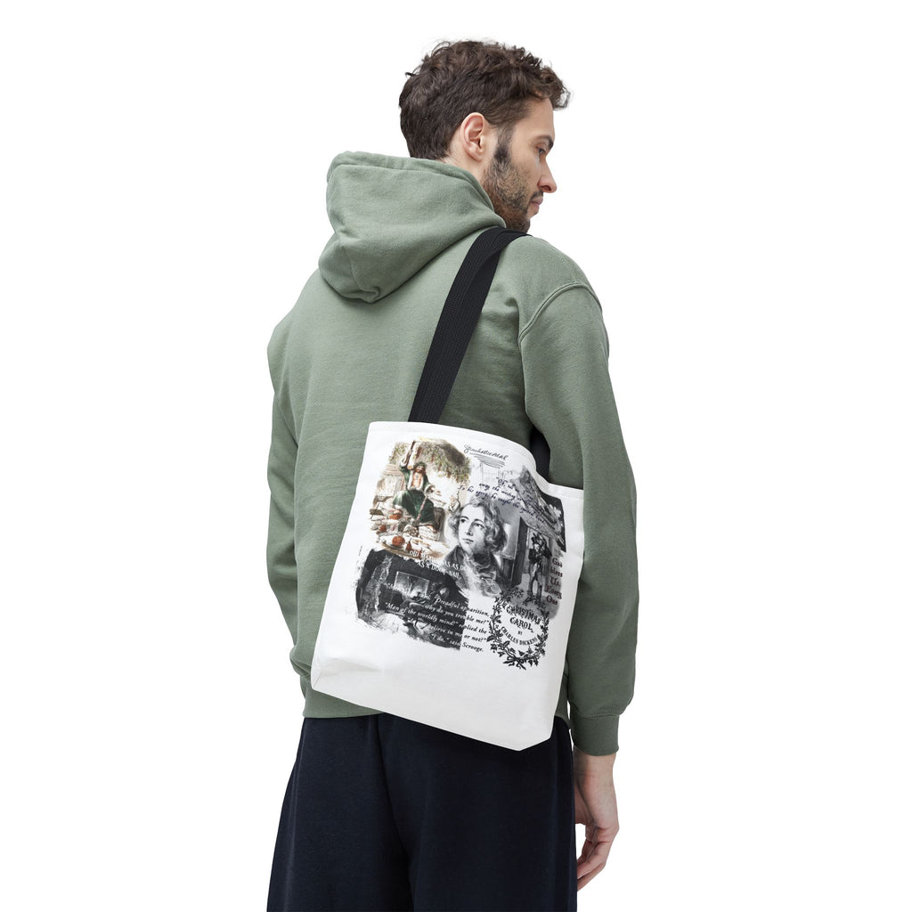 Classic Christmas Carol Collage Tote Bag