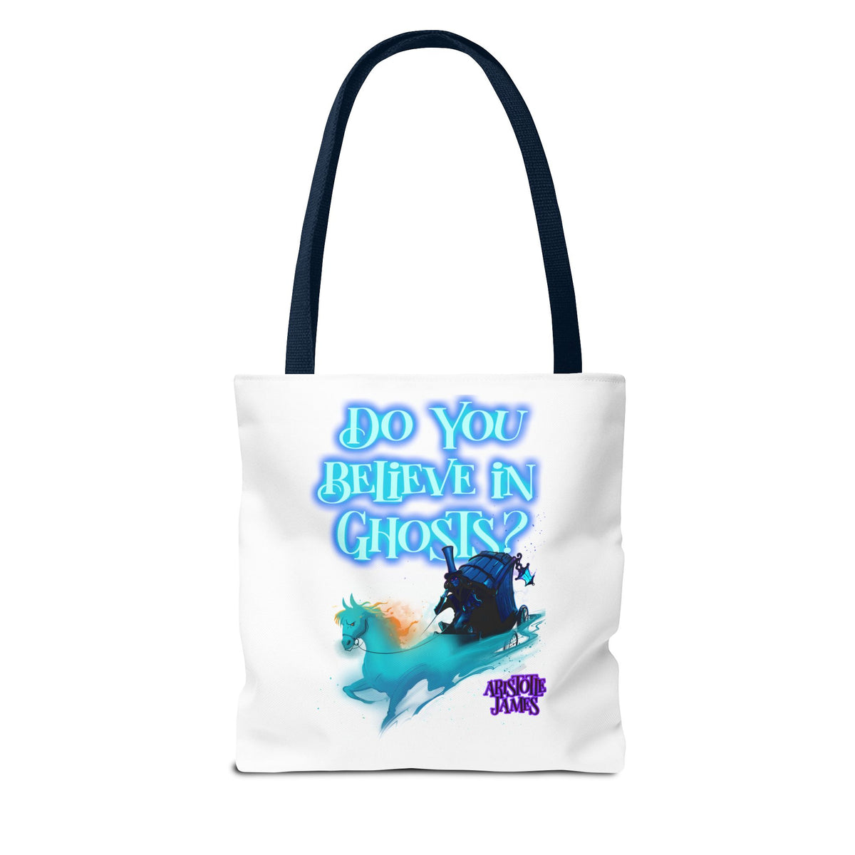 Do You Believe in Ghosts? Tote Bag, Spooky Fantasy Ghost Tote