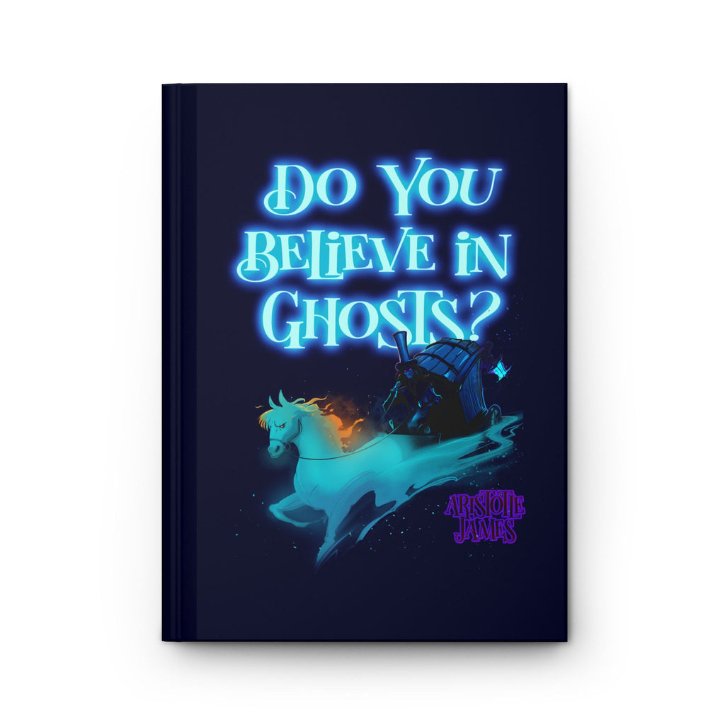 Do You Believe in Ghosts? Spooky Neon Phantom Coach Hardcover Journal