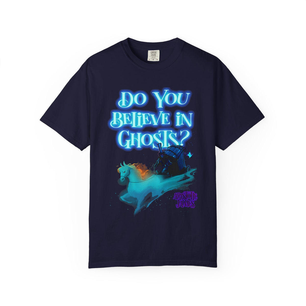 Do You Believe in Ghosts? Phantom Funeral Coach Graphic T-Shirt