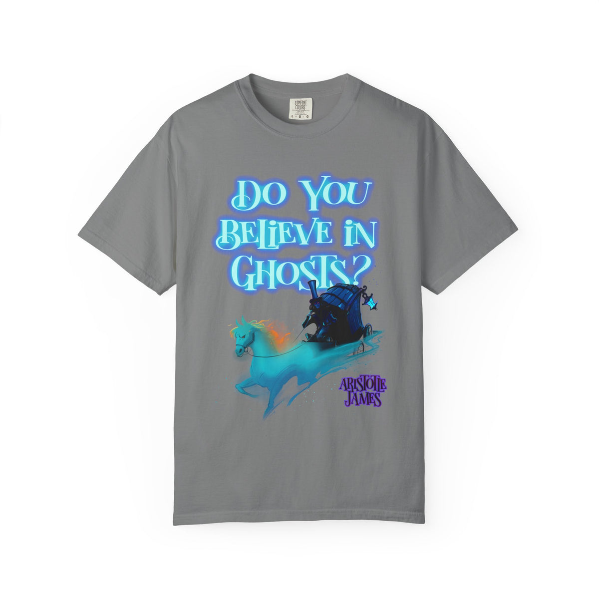 Do You Believe in Ghosts? Phantom Funeral Coach Graphic T-Shirt