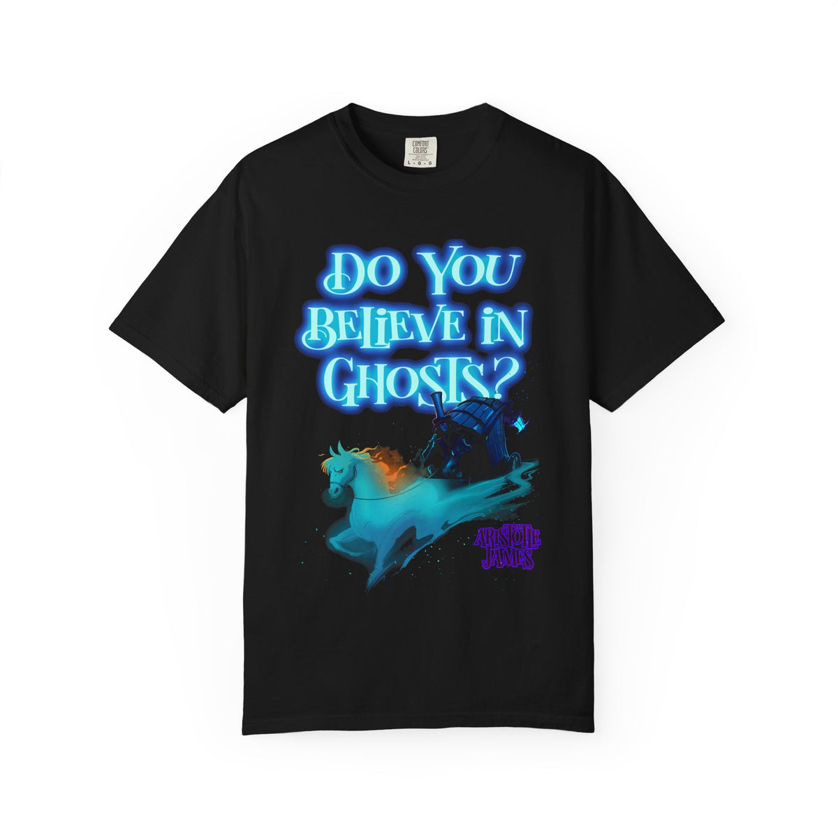 Do You Believe in Ghosts? Phantom Funeral Coach Graphic T-Shirt