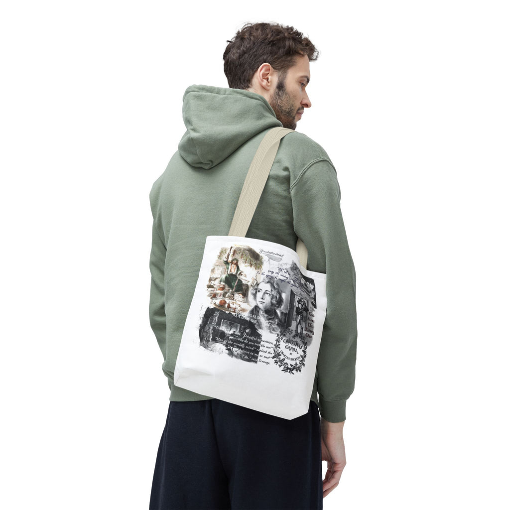 Classic Christmas Carol Collage Tote Bag