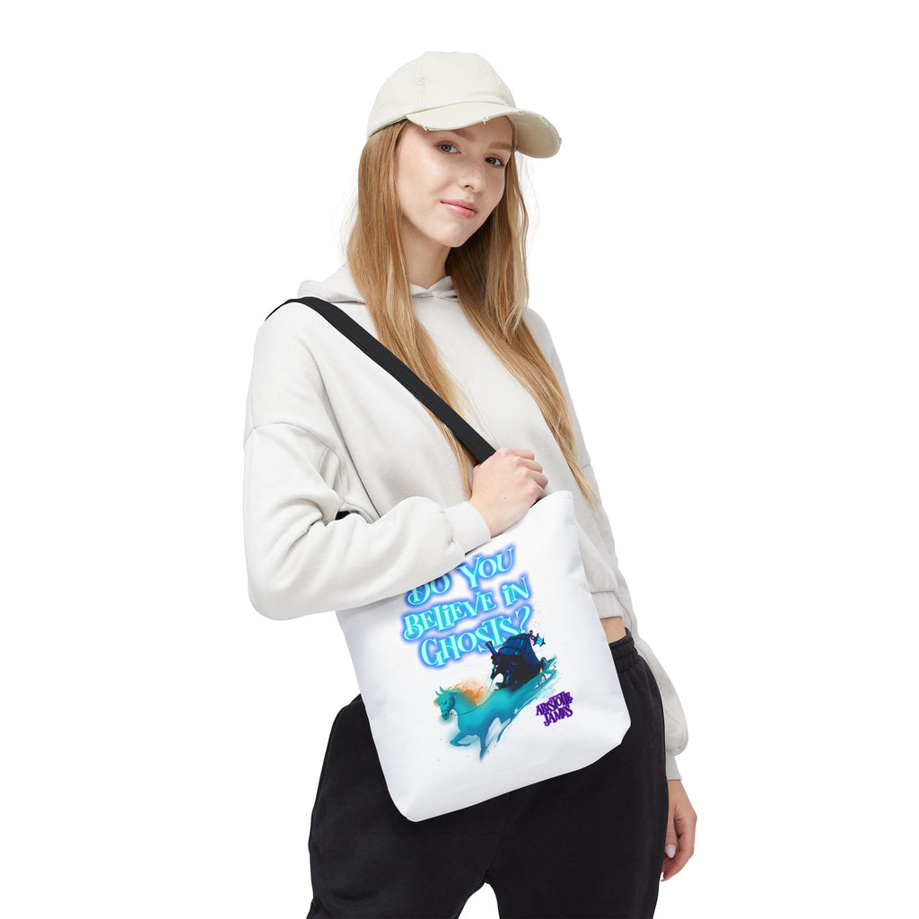 Do You Believe in Ghosts? Tote Bag, Spooky Fantasy Ghost Tote