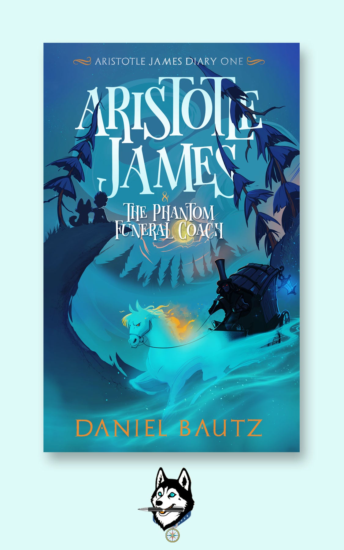 Middle-Grade Adventure Novel – Aristotle James and the Phantom Funeral Coach by Daniel Bautz – Signed Paperback