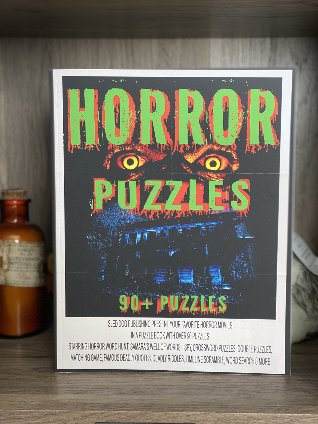 Horror Movie Puzzle Book for Adults, 90+ Puzzles