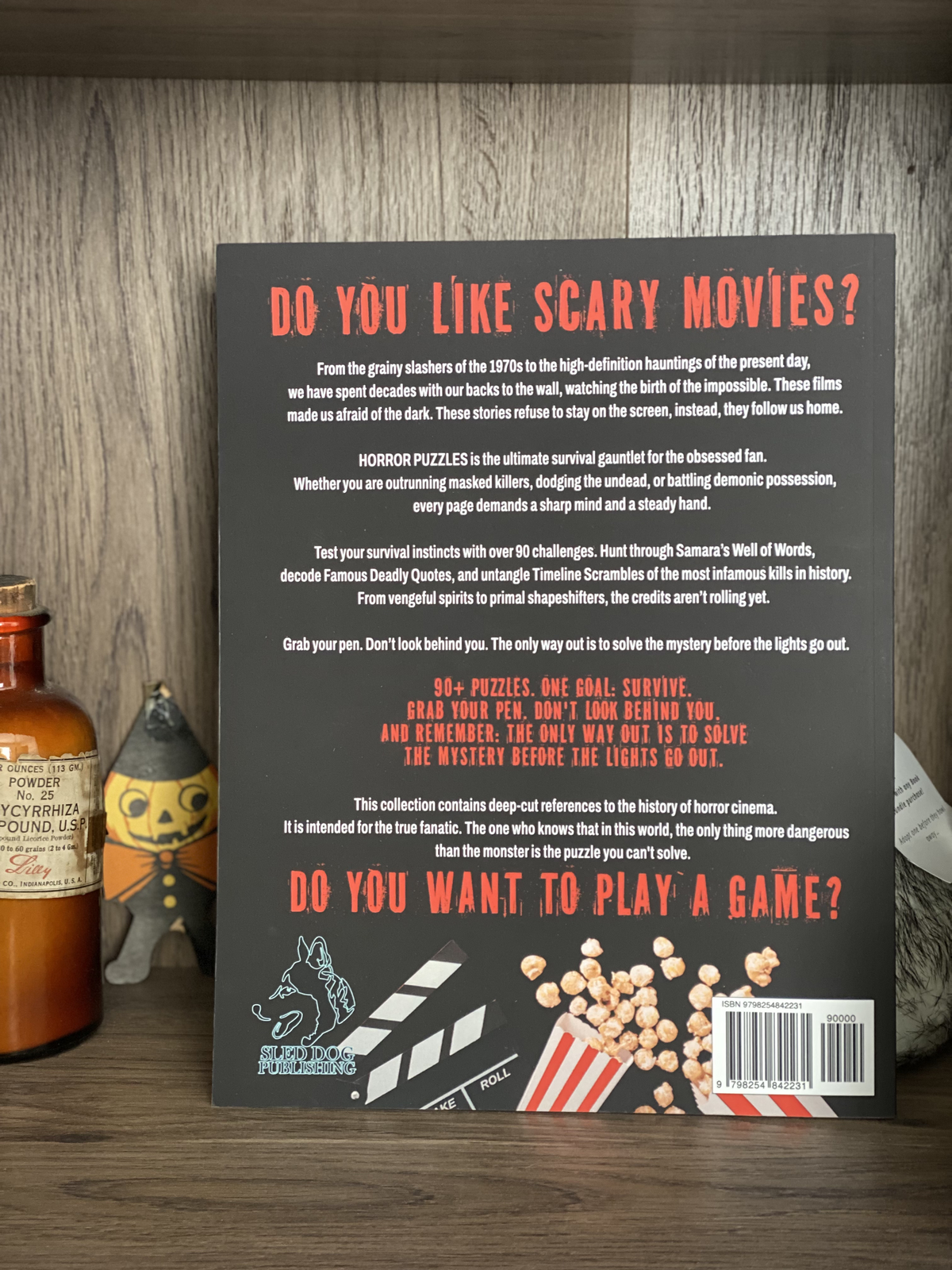 Horror Movie Puzzle Book for Adults, 90+ Puzzles