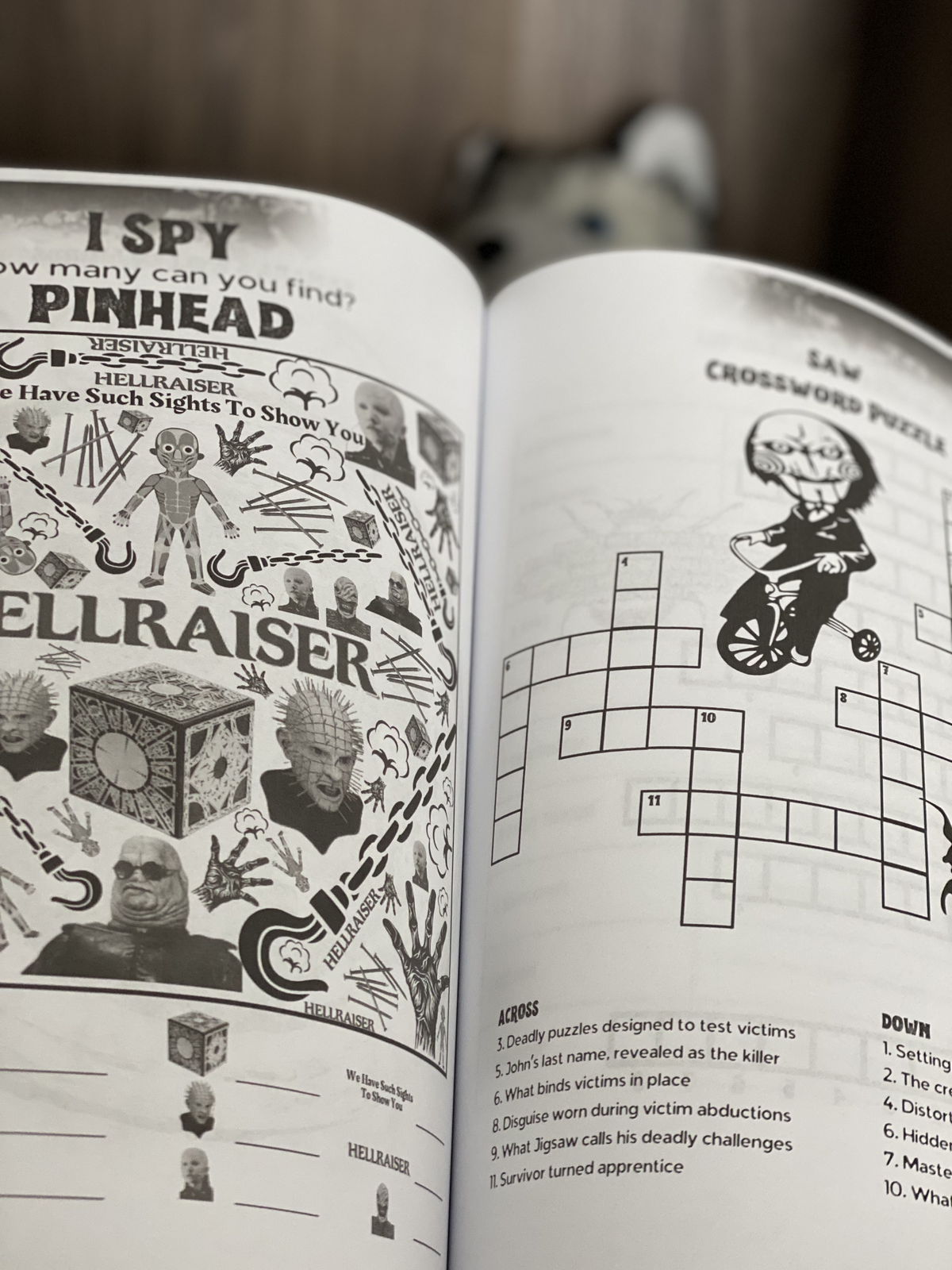 Horror Movie Puzzle Book for Adults, 90+ Puzzles