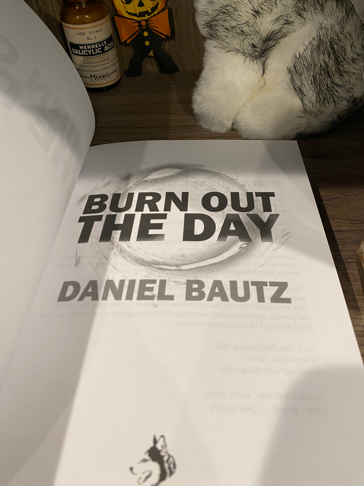 Burn Out The Day, Winter Walker Book 1 by Daniel Bautz, Signed Paperback
